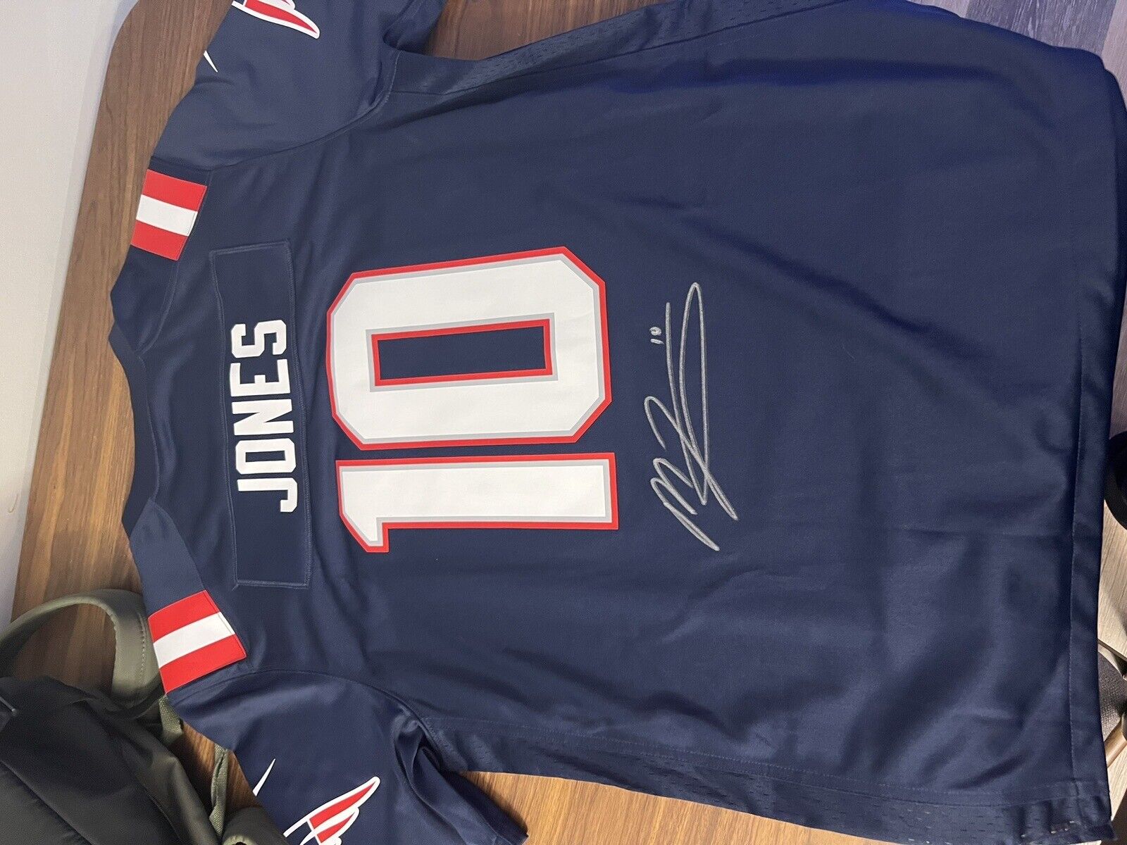 Mac Jones – Autographed New England Patriots Blue Nike NFL Jersey /COA