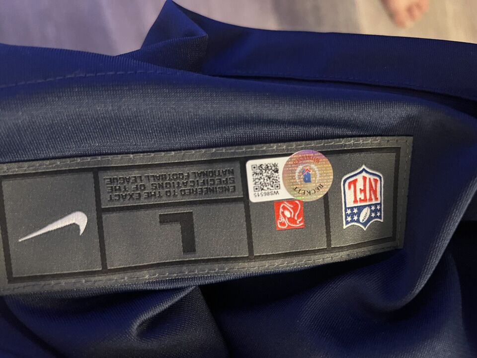 Mac Jones – Autographed New England Patriots Blue Nike NFL Jersey /COA