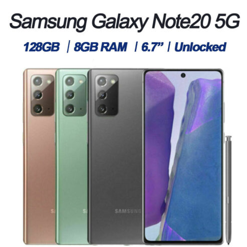 NEW Samsung Galaxy Note20 / Note 20 Ultra 5G Fully Unlocked GSM+CDMA Smartphone