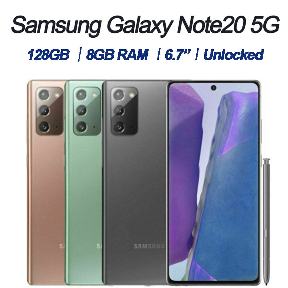 NEW Samsung Galaxy Note20 / Note 20 Ultra 5G Fully Unlocked GSM+CDMA Smartphone