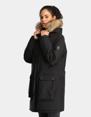 ORORO Women’s Heated Parka Jacket with Thermolite Insulation (Battery Included)