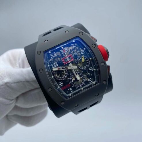 Richard Mille “MINT” Chronograph RM011-FM Tantalyte 50mm Openworked Dial