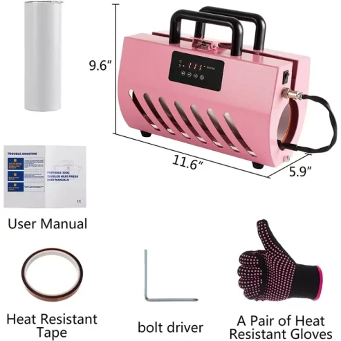 SHZOND 30oz Tumbler Heat Press Machine, Tumbler Press for 11oz-30oz Straight Sublimation Blanks Cup Tumbler, DIY Cup Mug Heat Press Machine