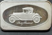 Stutz Bearcat Classic Car 1 OZ SILVER ART BAR .999 FINE UNCLEANED ORIGINAL BAR