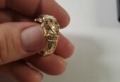 Vintage Solid 10k Gold 32nd Degree Masonic Ring With Diamond