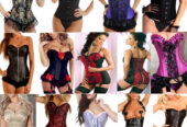 Women Basic Lace up Boned Corset top Bustier Waist Cincher Lingerie Shaper S-6XL