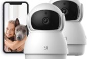 YI 2PC Pan-tilt Dome Guard Indoor Wireless Security IP Camera Baby Dog Cat 2.4G