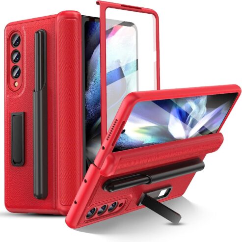 Galaxy Z Fold 4 Case Original Built in Screen Protector with S Pen Holder 360