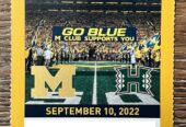 2022 Michigan Wolverines Football Collectible Ticket Stub Choose Any Home Game