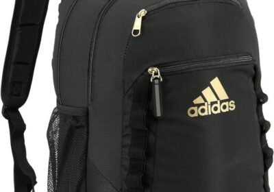 ADIDAS-EXCEL-6-19-LARGE-Backpack-School-15-Laptop-Bag-BLACK-GOLD-60-NWT-cipads-freeads