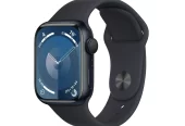 Apple Watch Series 9 GPS 41mm Midnight Aluminum Case with Midnight Sport Band – S/M