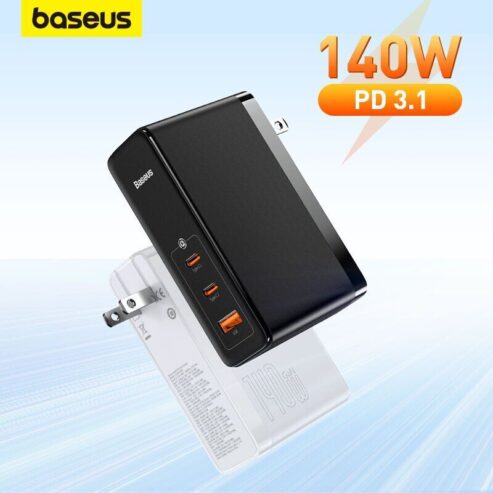 Baseus 140W GaN 5 Pro USB Type C Charger PD 3.1 Fast Charging For MacBook iPhone
