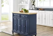 Crosley Madison Kitchen Cart – Navy