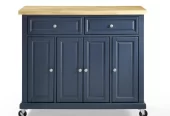 Crosley Madison Kitchen Cart – Navy