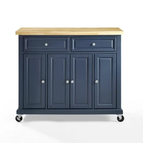 Crosley Madison Kitchen Cart – Navy