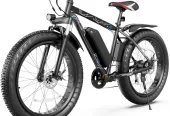 Gocio 26″ 4.0 Fat Tire Electric Bike for Adults, 500W Adults E Bike, 48V 13Ah Removable Li-Ion Battery, Professional 7-Speed, Electric Mountain Bicycle Beach Bike Snow Bike Ebike for Men