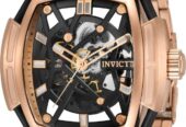 Invicta Men’s 34634 S1 Rally Diablo Automatic Black Dial 53mm Rose Gold Watch