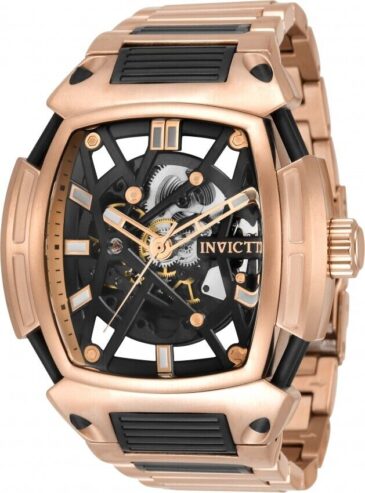 Invicta Men’s 34634 S1 Rally Diablo Automatic Black Dial 53mm Rose Gold Watch