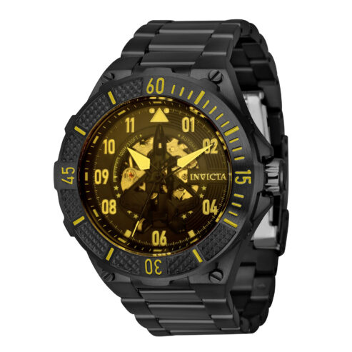 Invicta Men’s IN-39916 50mm Yellow Dial Automatic Watch