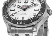 New Omega Seamaster Diver 300 M White Dial Men’s Watch 210.30.42.20.04.001