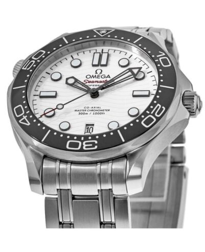 New Omega Seamaster Diver 300 M White Dial Men’s Watch 210.30.42.20.04.001