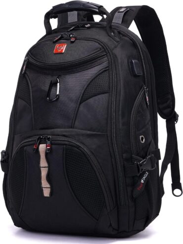 Swiss Eagle SmartScan Laptop Backpack with USB Port, Inc Shoe/Laptop Compartment