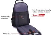 Swiss Eagle SmartScan Laptop Backpack with USB Port, Inc Shoe/Laptop Compartment