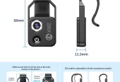 Apexel 200X Phone Microscope Lens Universal Phone Clip LED Fill Light D789