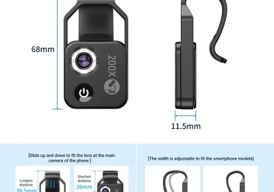 Apexel-200X-Phone-Microscope-Lens-Universal-Phone-Clip-LED-Fill-Light-D789-cipads-freeads
