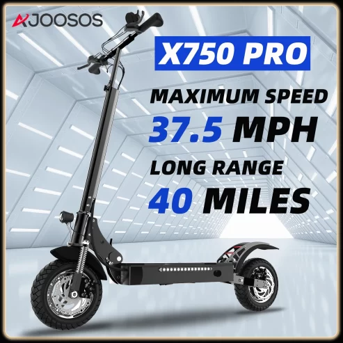 AJOOSOS X750 Pro Electric Scooter for Adults – 37.5 mph Top Speed, 40 Miles Long Range, 10 Inch Pneumatic Tire, 300 Lbs Max Load, Foldable E-Scooter WALMART