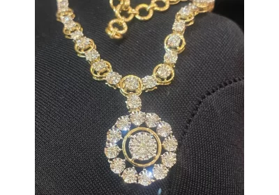 1.62-Carats-Round-Brilliant-Cut-Natural-Diamonds-Victorian-Necklace-In-Hallmark-14K-Yellow-Gold-CIPADS-FREEADS