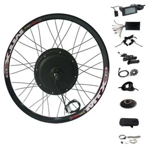 135mm Dropout 20inch 60v 72v 2000w MTX Wheel Ebike E Bike Electric Bike Hub Motor Conversion Kit with 45A Dual Hall Controller