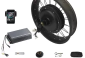 60V 72V 3000W 20*4.0inch 100mm Width Waterproof Ebike Kit Wheel Hub Motor Bicycle Electric Bike with Sabvoton 80A Controller