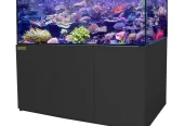 AquaDream 220 Gallon All-In-One Coral Reef Aquarium Tank with Ultra Clear Glass and Built in Sump All Black