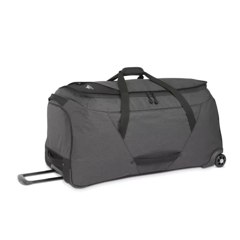 High Sierra Forester 34 Inch Wheeled Duffel w/ Grab Handles, Black Heather