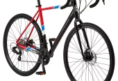 Schwinn Millsaps Men’s/Women’s, 700c Wheels, Road Bike, 14 Speeds, Black / Red, Cyclocross