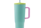 Ello Ultra Clean 40 oz Stainless Steel Tumbler with Handle, Teal