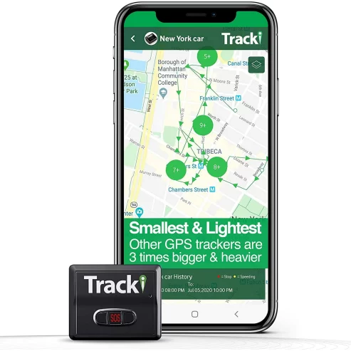 Tracki GPS Tracker for Vehicles, Car, Kids, Assets. Subscription Needed 4G LTE GPS Tracking Device. Unlimited Distance, US & Worldwide. Small Portable Real time Mini Magnetic