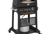 Blackstone Outdoor Propane Pizza Oven with 16″ Rotating Cordierite Stone and Mobile Stand