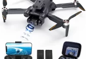 Drone with 4K Camera for Adults, AUOSHI RC Quadcopter with High Speed Brushless Motor, Altitude Hold, Waypoint Fly, 2 Batteries, Carrying Case