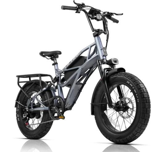 Fucare Scorpio 750w (1200w Peak) Electric Bike for Adults 20MPH 80 Miles 48V 20Ah LG Battery EBike, Full Suspension 20″×4.0″ All-Terrain Fat Tire Electric Bicycles, Dual Hydraulic Brake