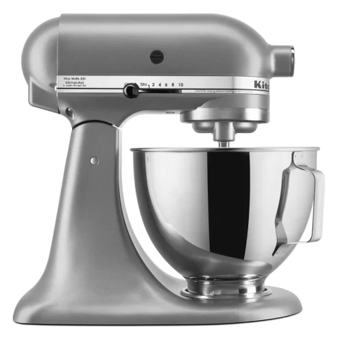 KitchenAid® Deluxe 4.5 Quart Tilt-Head Stand Mixer, Silver, KSM97