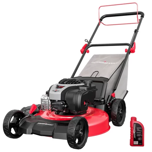 PowerSmart Self-Propelled Gas Powered 21 in. 3-in-1 Lawn Mower with 140cc B&S Engine