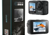 VILINICE Action Camera Ultra HD 4K,up to 30m Underwater, 170° Wide Angle,Waterproof Sports Camera with WiFi, 2 Batteries, 32G SD Card, Mounting Accessories Kit