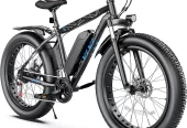 Vivi Electric Bike 26″ x 4.0 Fat Tire Electric Bike 500W All Terrain Electric Bike Long Range Electric Mountain Bike with 48V 13Ah Removable Battery, UL2849 Certified