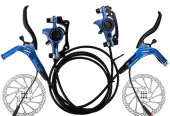 eBike Hydraulic Disc Brake Set Electric Bicycle Cut Off Brake Lever with Rotor