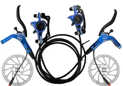 eBike-Hydraulic-Disc-Brake-Set-Electric-Bicycle-Cut-Off-Brake-Lever-with-Rotor-cipads-freeads