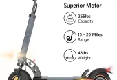 iENYRID Electric Scooter for Adults, Foldable Lightweight Commute E-scooter 800W 12.5Ah 3 Speeds Electric Scooter up to 20 Miles Long Range & 28mph, 265lbs Capacity