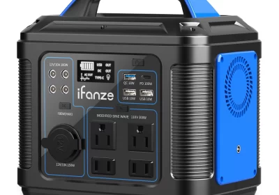 iFanze-Portable-Power-Station-300W-296Wh-80000mAh-Lithium-Battery-Power-Solar-Generator-with-100W-USB-C-PD-Output-110V-Pured-cipads-freeads