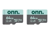 onn. 64 GB microSDXC U3 Memory Card, 2 Pack